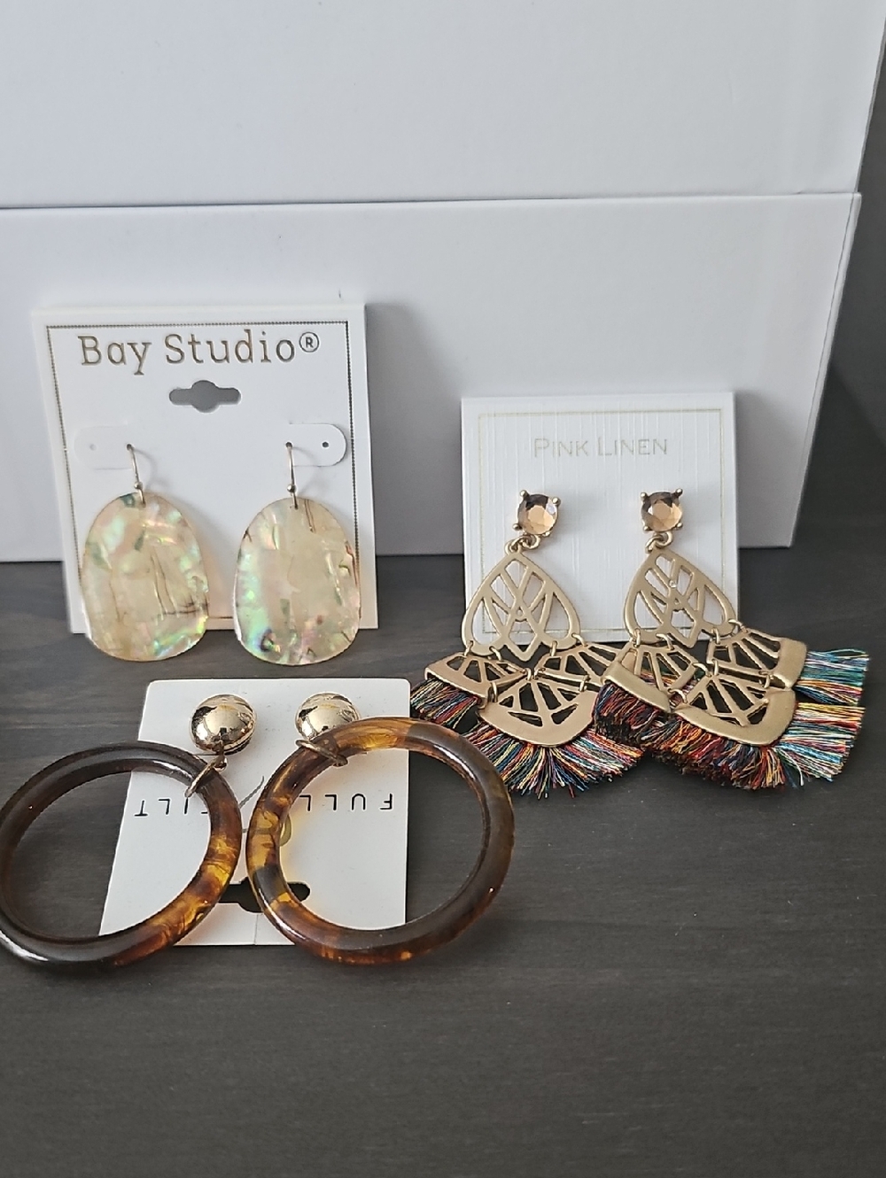 Set of 3 Ethno Fashion Earrings